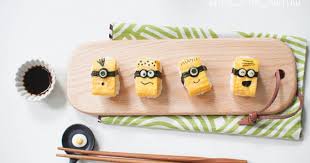 Minion Tamago Sushi Cream Stew Food Art Kawaii Food Tamago