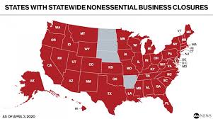 Print the 50 us states list using your inkjet or laser printer and share with your students. Here Are The States That Have Shut Down Nonessential Businesses Abc News