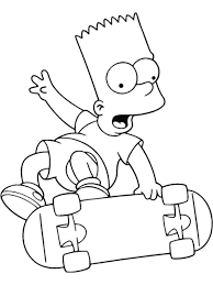 Get simpsons family coloring page free is easy. Simpsons 23804 Cartoons Printable Coloring Pages