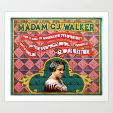  Madam C J Walker Quote Art Print By Hannahkatedear X Small Art Prints Quotes Madam Cj Walker Madam Cj Walker Quotes