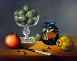 Jean Yves Boisse Reine Claude Plums Pomegranate And Quince Reines Claude Grenade Et Coing Jan Davidsz De Heem Pomegranate Vases Decor