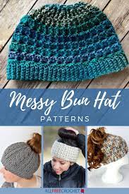 30 Free Messy Bun Hat Patterns Messy Bun Hat Pattern Messy Bun Hat Crochet Pattern Bun Hat Crochet Pattern