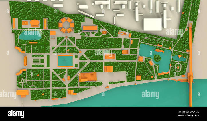 high detailed three dimensions map of Moscow Gorky park and Stock Photo -  Alamy