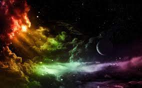 Colorful Space Scene Wallpaper Colorful Space Wallpaper Scene