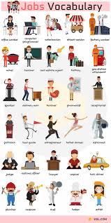 Jobs Vocabulary Job Names With Pictures English