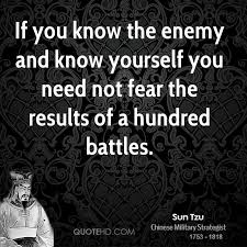 Supreme excellence consists in breaking the enemy's resistance without fighting. Know Yourself Sun Tzu Quotes Quotesgram
