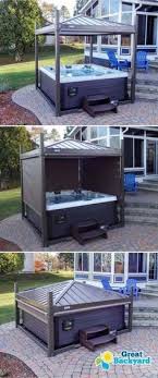 You can also choose oak, pine or another wood if it is properly sealed. Hot Tub Enclosure Ideas Build A Diy Hot Tub