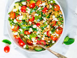 Recept voor kip met mango & couscous. Heerlijk Frisse Couscous Lunch Salade Met Mango En Munt Freshhh