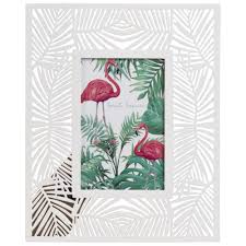 Cadre Photo 10x15 En Metal Blanc Motif Feuillage Maisons Du Monde Cadre Photo Maison Du Monde Metal Blanc
