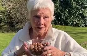Dame judith olivia dench ch dbe frsa is an english actress. Dame Judi Dench Eats 100 Maltesers As Part Of The Captain Tom Moore 100 Challenge Newsbinding