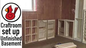 Utilizing it with basement room ideas will basement room ideas (family, laundry, and storage basement room ideas). Craft Room Set Up Unfinished Basement Video 203 Youtube