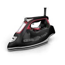 Black And Decker Iron Walmart Black Decker Impact Advanced Steam Iron Black Red Ir3010 Walmart Com In 2020 Black Decker Steam Iron Iron