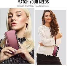 Amazon.com: Defencase Compatible with Samsung Galaxy S24 Case Wallet with  RFID Blocking Card Holder for Women Men, PU Leather Magnetic Snap Flip  Zipper Strap Wallet Phone Case Fit for Galaxy S24 6.2",