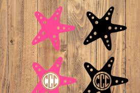 Download Free Starfish Monogram Frame Svg Free Download Svg Cut Files Design Resource
