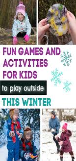 Outdoor Winter Nature Activities For Kids Outdoor Activities For Kids Preschool Outdoor Activities Forest School Activities