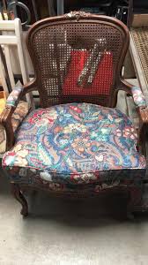 Sold Price Vintage Cane Back Arm Chair Accent Chair Invalid Date Mst