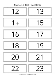 Printable number names 1 to 1000 chart is provided to help kids with 1 to 1000 spelling. Numbers 0 1000 Flash Cards Sb11486 Sparklebox