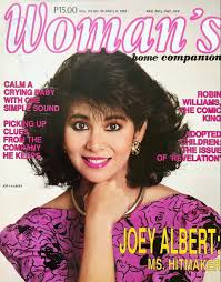 Singer and Miss Dream Girl Filipinas 1982 winner Ma. Josefina "Joey" Albert.