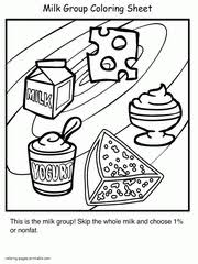 See more ideas about coloring pages, dog coloring page, coloring books. Healthy Food Coloring Pages Food Groups