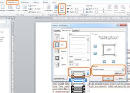 Cara membuat bingkai di word 2016. Membuat Border Bingkai Halaman Paragraf Dan Teks Di Word Site Title