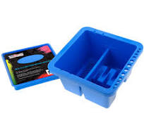 12 Hole Multi-Function Plastic Brush Washer, Cleaner & Holder with Palette  Lid - Clean, Dry, Rest, Store, Hold Artist Paint Brushes - Cleaning Acrylic