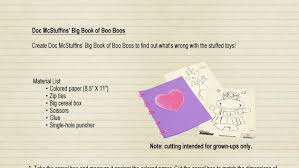 Doc Mcstuffins Big Book Of Boo Boos Free Printable Disney