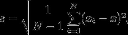 Secara analoginya, nilai tersebut adalah mewakili purata bagi jarak (yang telah dikuasaduakan) untuk standardized kan ukuran itu atau piawaikannya (sisihan piawai), maka s= sqrt (12.6) = 1.12. Amalkan Mengira Sisihan Piawai