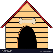 Bird And Pet Clinic Of Roseville Dog House Vector Image On Vectorstock Dog House Dog Kennel Cover Dog Kennel