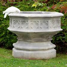 Please note of wear consistent with age. Stone Garden Ornaments Handmade Cast Stone