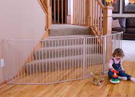 Regalo Play Yard Baby Gte Used At Bottom Of Stairs With Landing Baby Gates Kids Gate Baby Proofing