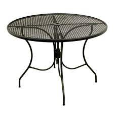 Wrought iron mesh patio table. Glenbrook Black 42 In Round Mesh Patio Dining Table