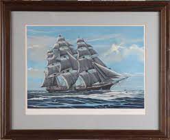 His paintings are primarily of maritime subjects. Richard Linton Paintings Artwork For Sale Richard Linton Art Value Price Guide