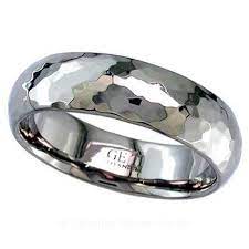 Geti Hammered Titanium Ring Titanium Rings Black Zirconium Ring Titanium Wedding Rings