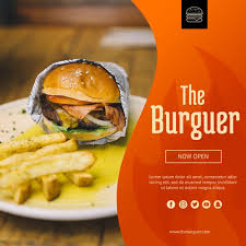 Web Mockup With Hamburger Concept Free Psd Fast Food Menu Food Banner Food