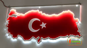 Turkei italien l turkey italy kurzarm trikot mit wunschnamen und. Faunz Com Manufaktur Fur Led Leuchtschilder Led Leuchtschild Gravur Landkarte Flagge Turkei Als Konturschnitt Wandbild Dekoschild Ruckwand