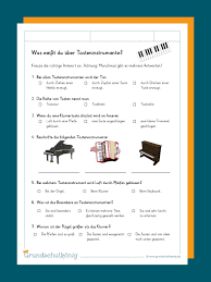 Klaviertastatur grundschulkoenig / arbeitsblätter zum thema notenzeilen und klaviertasten mit und ohne beschriftung, z.b. Instrumente