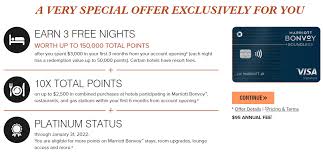 Earn a free night award every account anniversary. Chase Marriott Bonvoy Boundless Three Free Night Certificates Up To 50 000 Points Each Bonus Doctor Of Credit