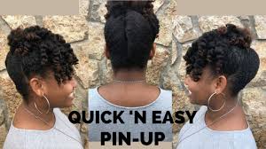 While spiky hairstyles have been trendy for years, modern spiked up haircuts have added many new cuts and styles. Quick N Easy Pin Up 4c Natural Hairstyle As Told By Her Youtube