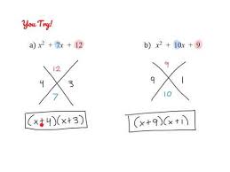 Explain how to choose a factoring method for 2x. Factoring Using Magic X Youtube