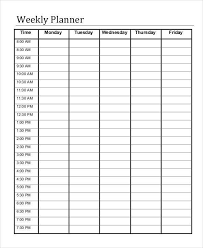 On sunday, print one copy of the weekly planner and five of the daily planner. Printable Weekly Planner 11 Free Pdf Documents Download Free Premium Templates