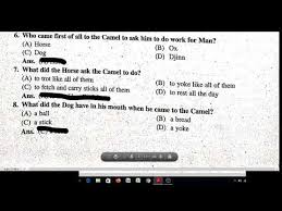 The above furnished information regarding ncert mcq questions for class 8 english it so happened chapter 1 how the camel got his hump with. How The Camel Got His Hump Class 8 Eng Mcq Youtube