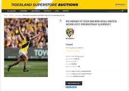 Jul 02, 2021 · richmond veteran bachar houli's career is in doubt after the club confirmed he would require surgery for a syndesmosis injury. Stellar Richmond Tigers Afl Auctions On Repeat Commerce Dynamics