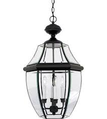 Quoizel Lighting Newbury 4 Light Outdoor Hanging Lantern In Mystic Black Ny1180k Li Outdoor Pendant Lighting Outdoor Hanging Lanterns Lantern Pendant Lighting