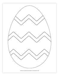 These construction paper mosaic easter eggs are cute and easy to make and they are great for the kids to practice scissors skills. Free Printable Easter Egg Coloring Pages Easter Egg Template