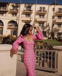 Walkinwonderland Wearing The Trixie Afrmcommunity Pink Midi Dress Dresses Midi Dress