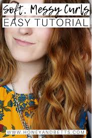 So today i am showing you how i do my hair when i fix it that way! Messy Curls Tutorial Medium Length How To Get Loose Waves With Curling Wand 2019 Canadian Beauty Blogger Honey Bettshoney Betts