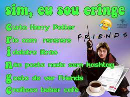 A internet durante os últimos dias ficou enlouquecida com a palavra 'cringe', levando a palavra para os mais falados das redes sociais.a gíria inglesa que é muito utilizada pelos jovens da geração z, vem significar uma coisa vergonhosa, digno de vergonha alheia, cafona, algo que esteja fora de moda.entretanto, nas redes sociais ela foi muito usada para associar. 6zgaerlzf52mxm