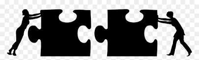 Puzzle piece white png images & psds for download with transparency. Two Women Two Puzzle Pieces Silhouette Clip Arts Collaboration Black And White Hd Png Download Vhv