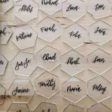 Custom lucite tombstones and acrylic embedments. 20pcs Clear Blank Awesome Hexy Acrylic Place Cards For Wedding Or Party Cards Invitations Aliexpress