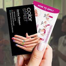 It is best for representing your business out there. Color Street Business Cards How To Apply Independent Stylist Cards